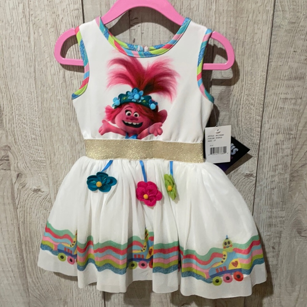GIRLS TROLLS SIZE 2 DRESS